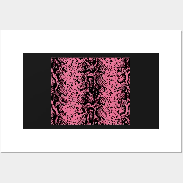 Modern Animal Skin Pattern Snake Wall Art by Lemonflowerlove